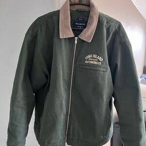 Abercrombie & Fitch Olive Green Military Jacket